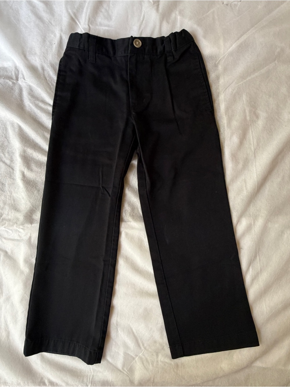 Cherokee Boys Pants Size 5 Black Straight Leg Dress Casual School Pants Cotton